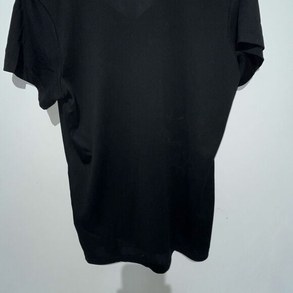 Under Armour Women's Black Loose Fit Heat Gear V-Neck Short Sleeve T-Shirt Large - Picture 6 of 8